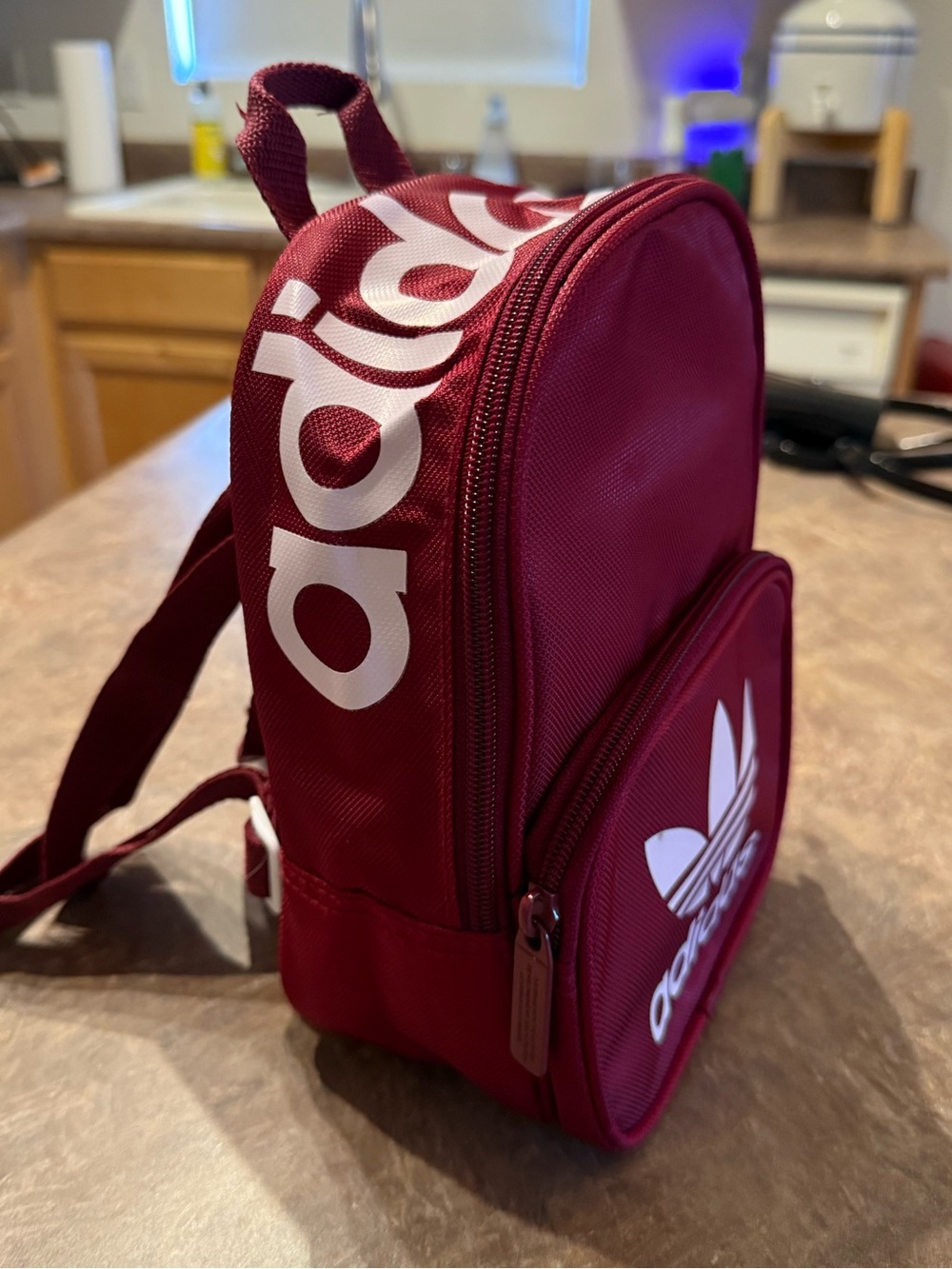 Adidas Originals Burgundy Mini Backpack